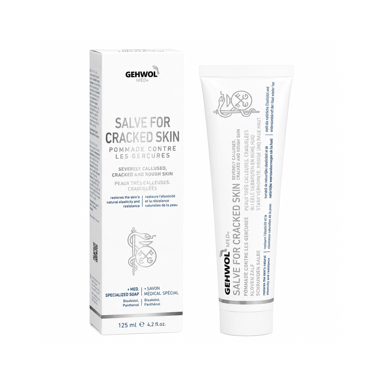 Gehwol-salve - 125 ml - For sprukne hæler og tørr hud