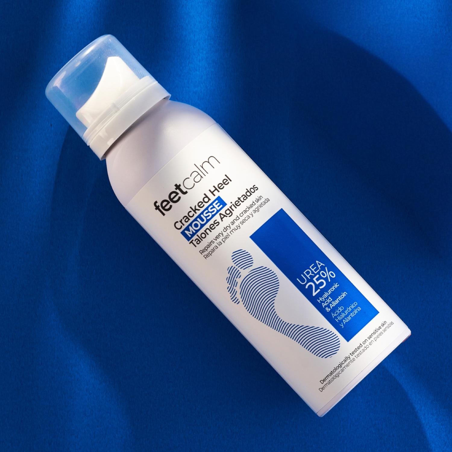 Feetcalm sprukket hæl-mousse 25 % urea - 125 ml - for sprukne hæler