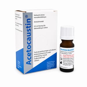 Acetocaustin, antivortmiddel - 0,5 ml - Sterk vortebehandling
