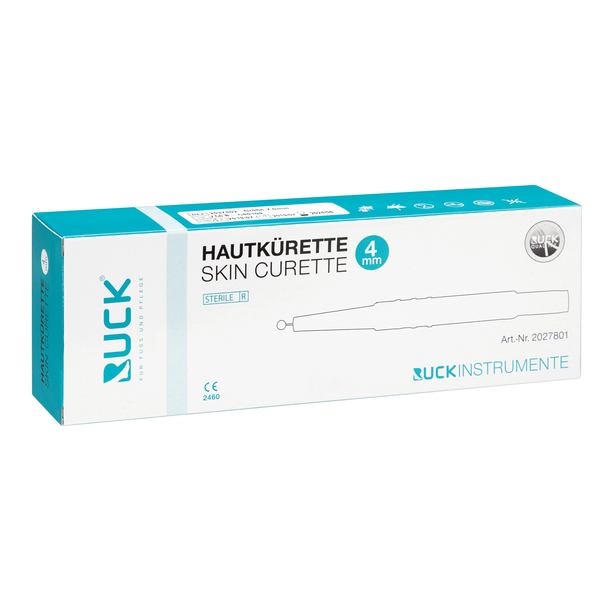 RUCK® Skin Curetto - Ø 4 mm - For liktorner, vorter og hardhud