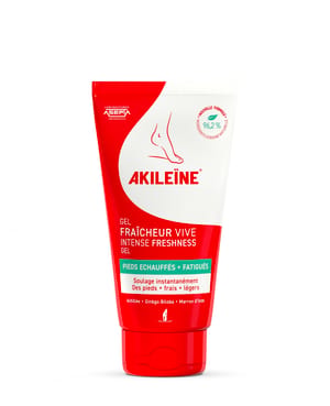 Akileine Freshness Gel - 75 ml - For trøtte og varme føtter