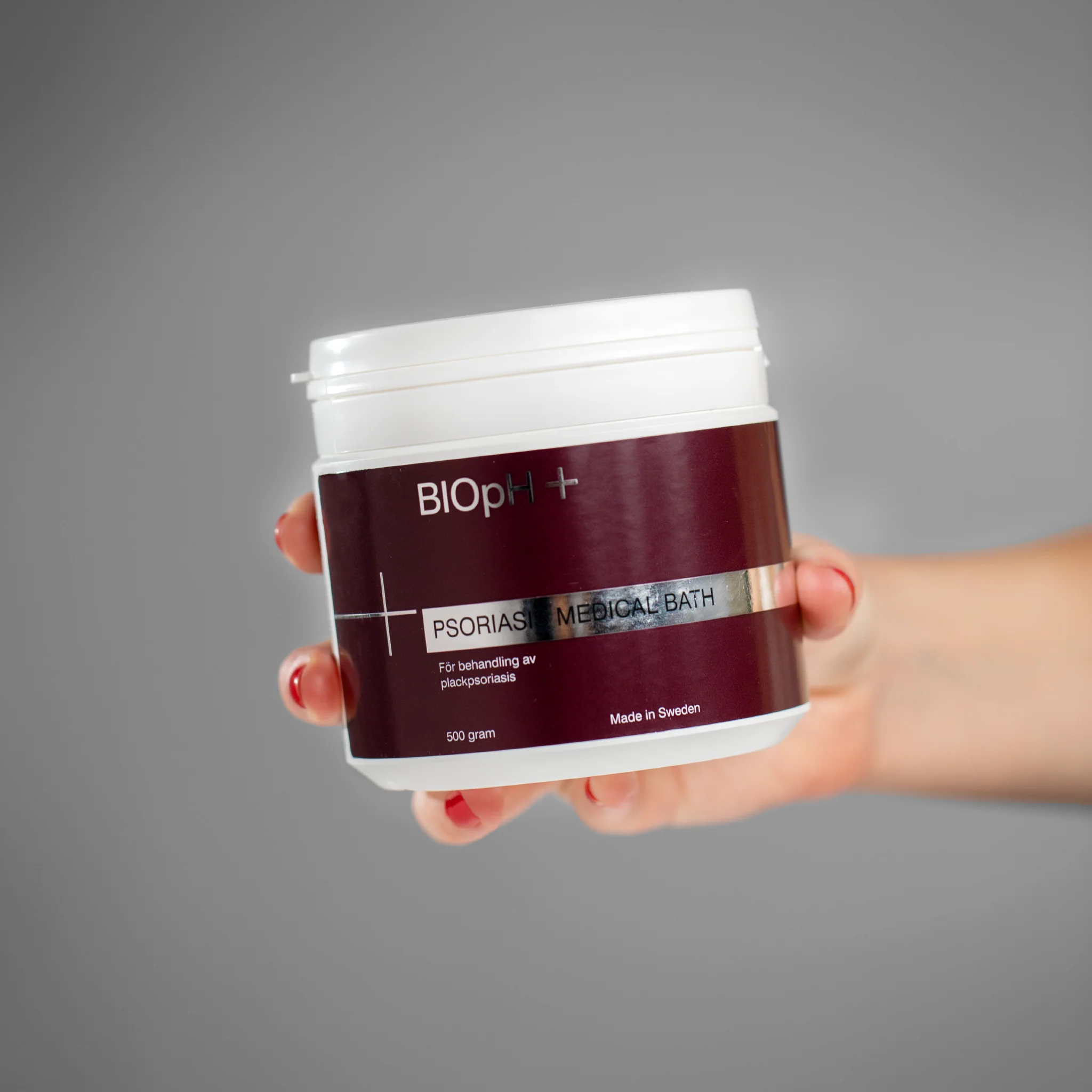 BIOpH+ psoriasis medisinsk bad - 500 g - Behandling for plakkpsoriasis