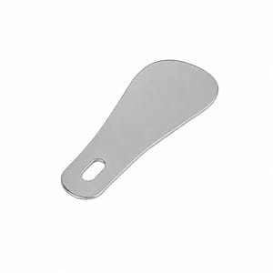 Liten metallskohorn - 10 cm - For veske og reise